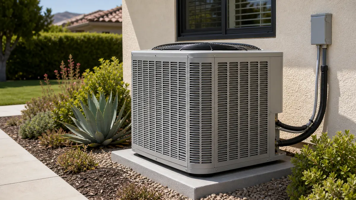 Illustration of a Carrier Comfort series condenser in West Covina